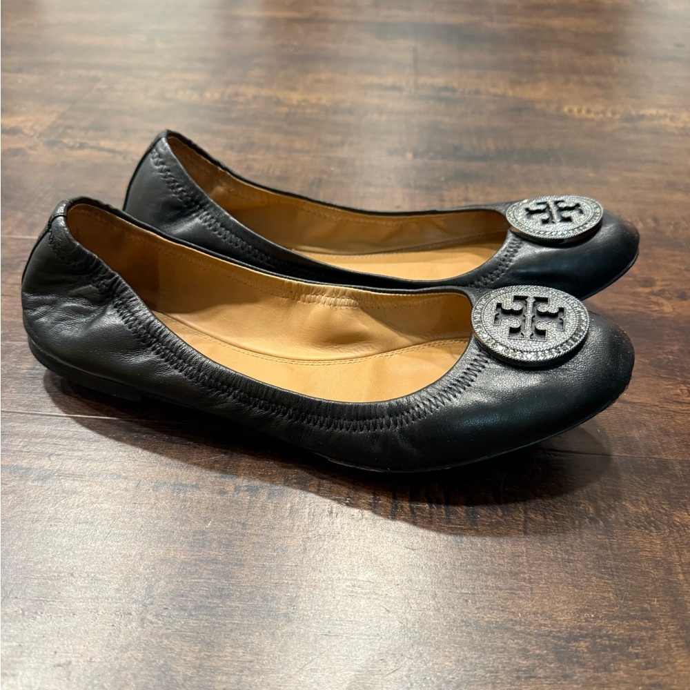 Tory Burch Liana Ballet Flats - Size 10.5 (Black)